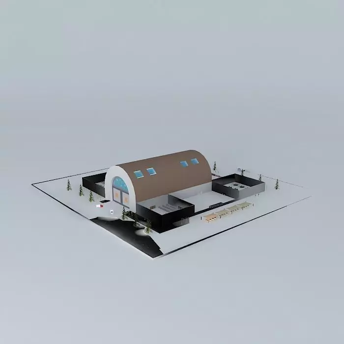 Factory shade 2 3D model_0