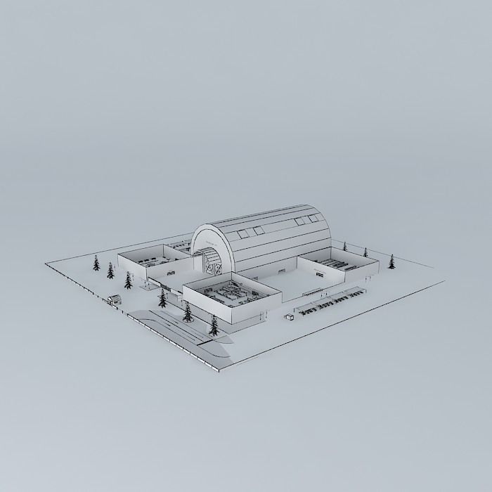 Factory shade 2 3D model_4