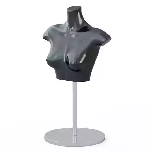 Torso black female mannequin 63 3D model