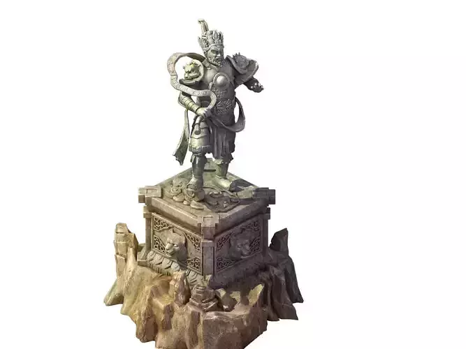Game model - large statue stone carving