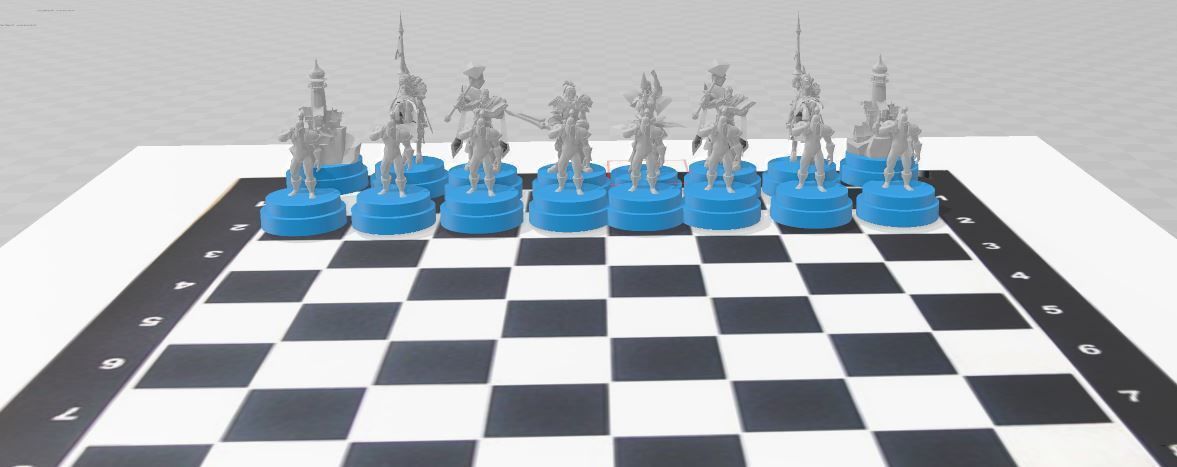 ajedrez warcraft version alianza  3D print model_4