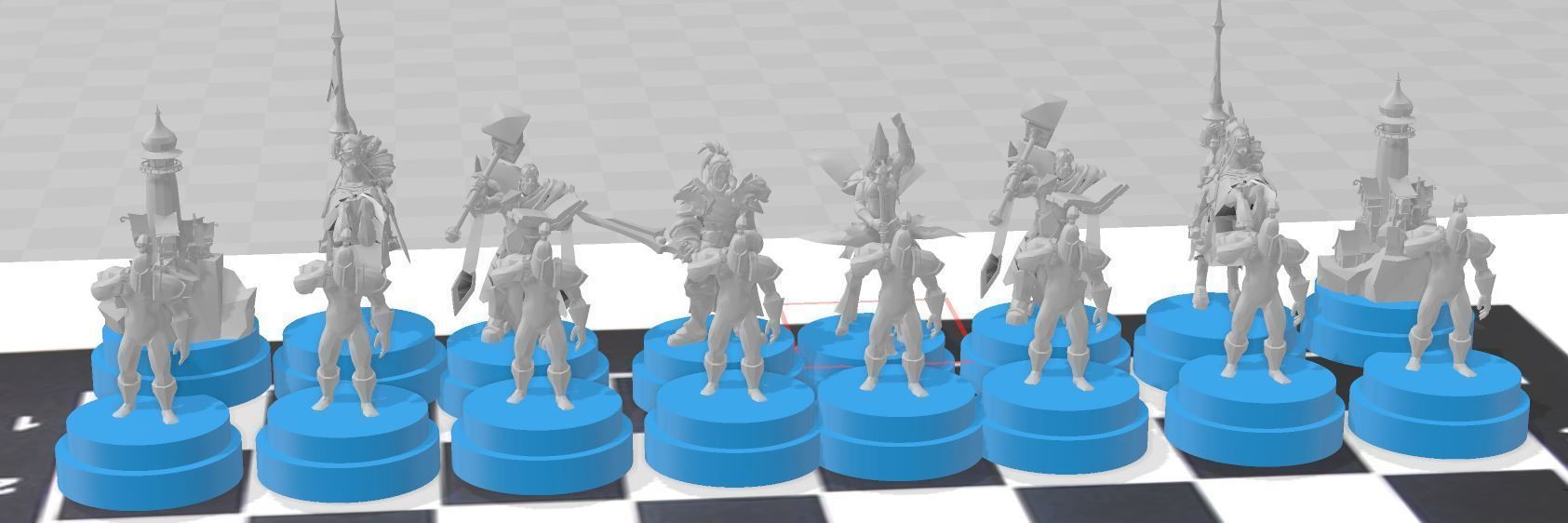 ajedrez warcraft version alianza  3D print model_1