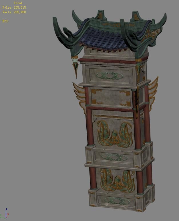 Road religion - gatehouse 3D model_1