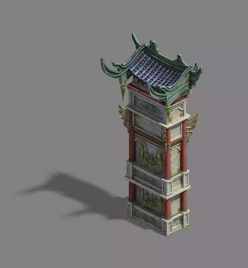 Road religion - gatehouse 3D model_0