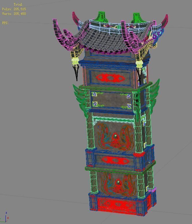 Road religion - gatehouse 3D model_2