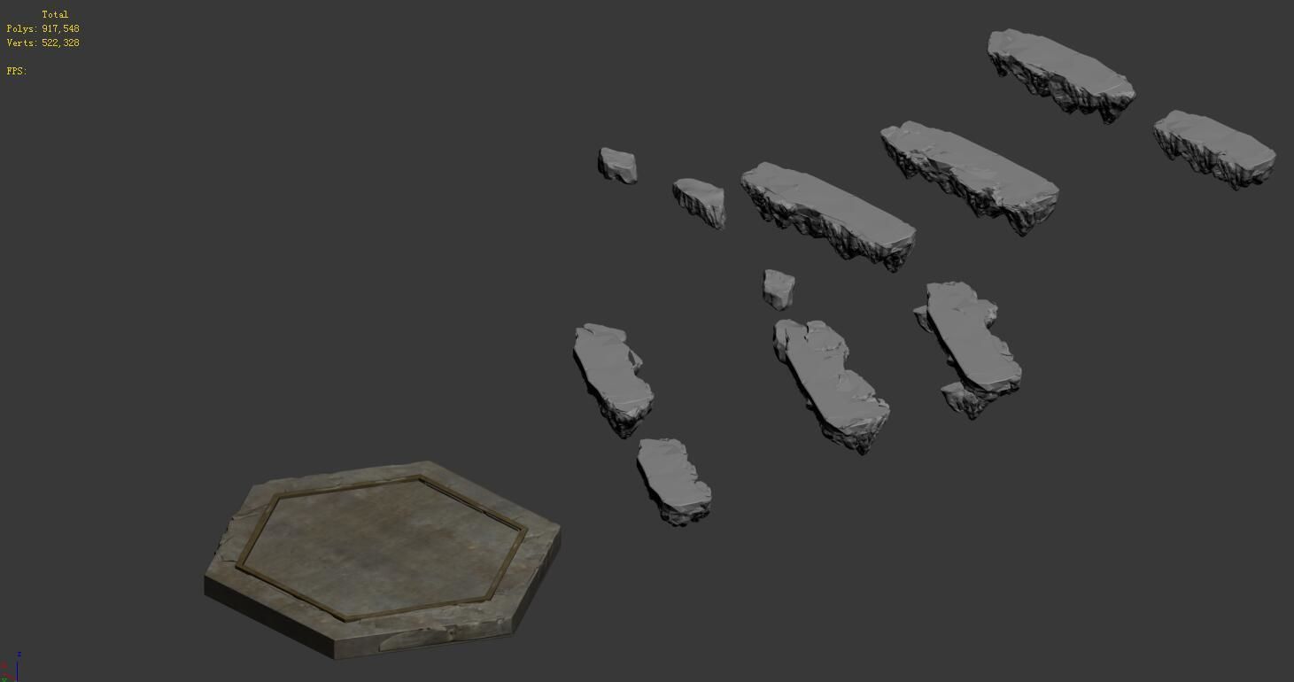 Road religion - platform ladder 3D model_1