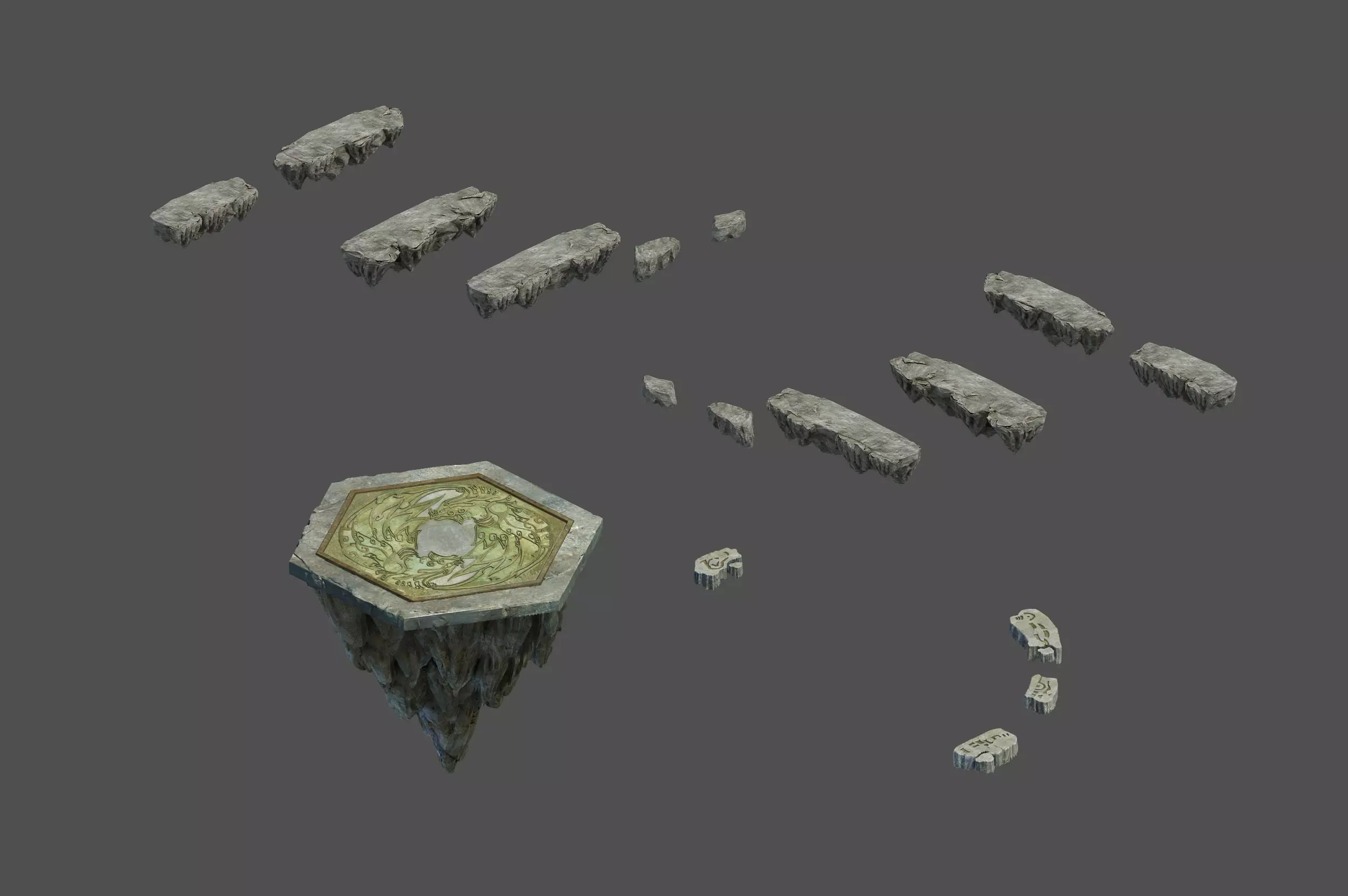 Road religion - platform ladder 3D model_0