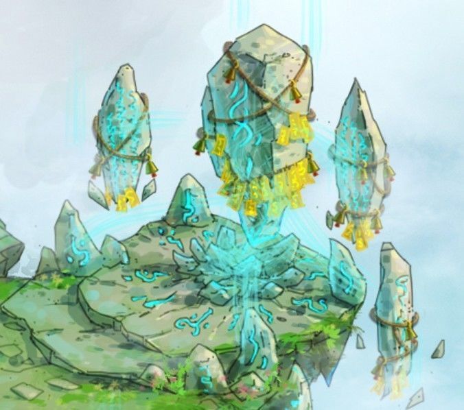 Taoism - the altar of stone 3D model_1