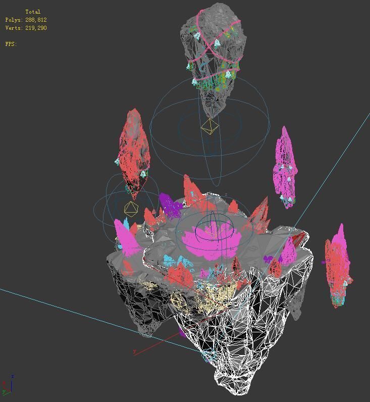 Taoism - the altar of stone 3D model_3