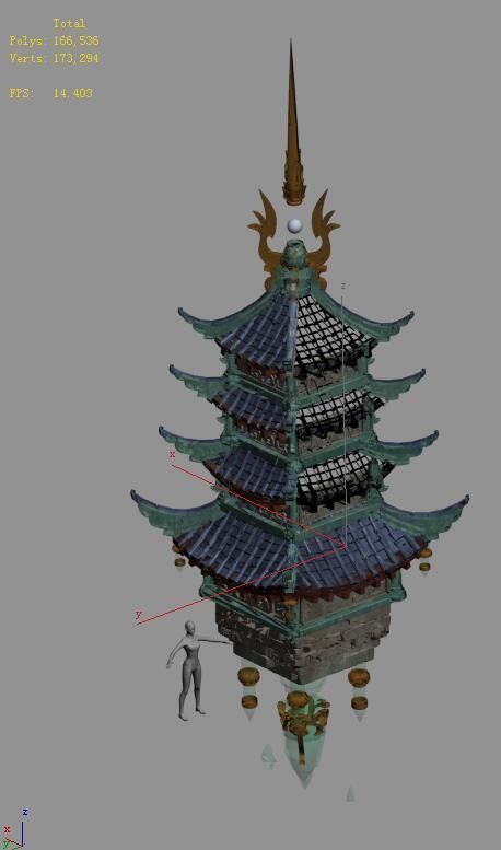 Road Religion - Tower 3D model_1