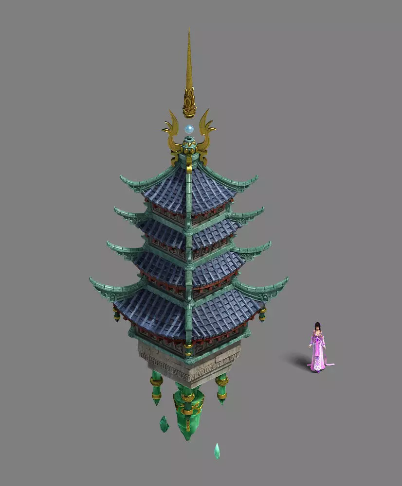 Road Religion - Tower 3D model_0