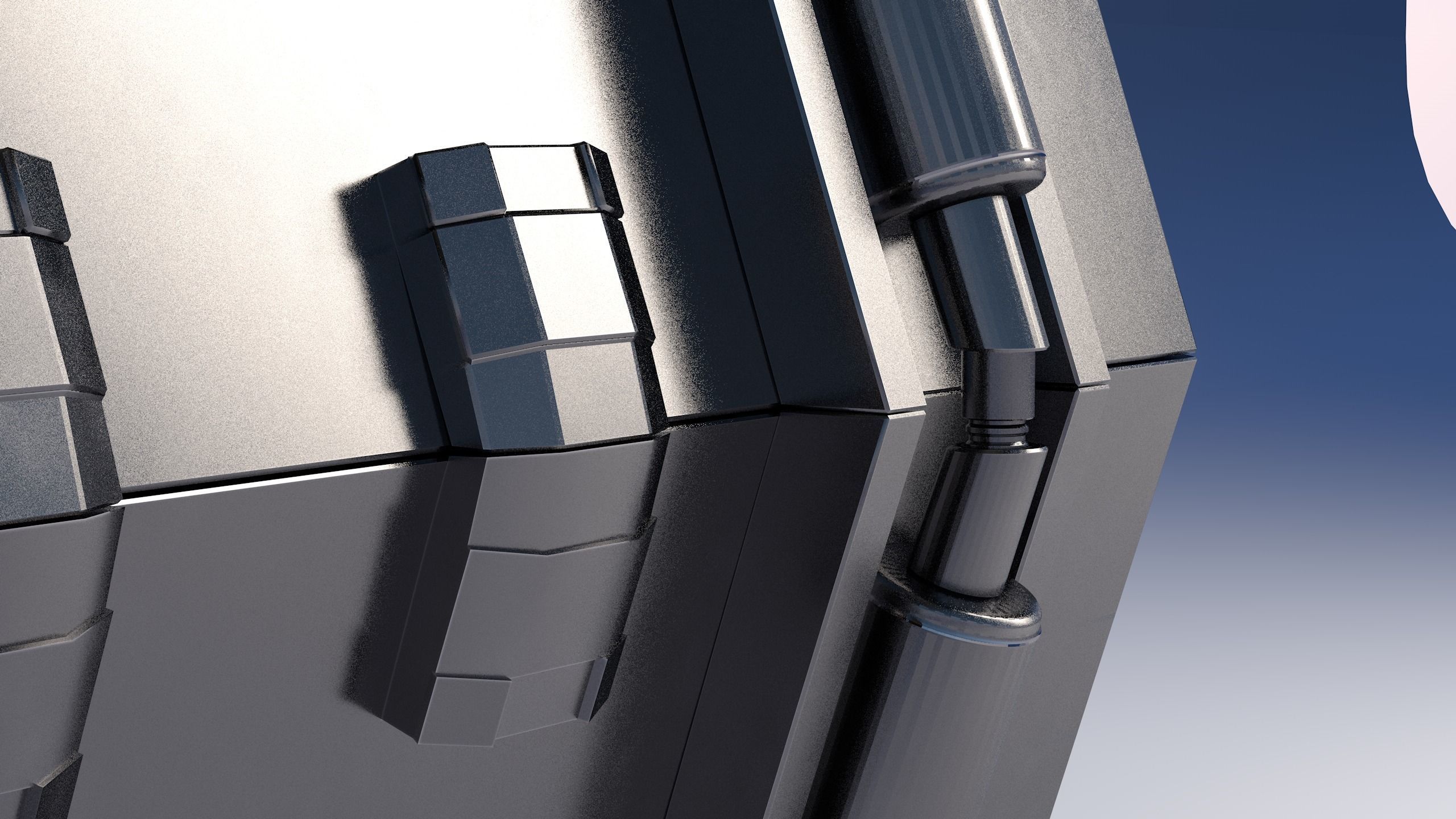 Crate SciFi - PBR Asset Low-poly 3D model Low-poly 3D model_6