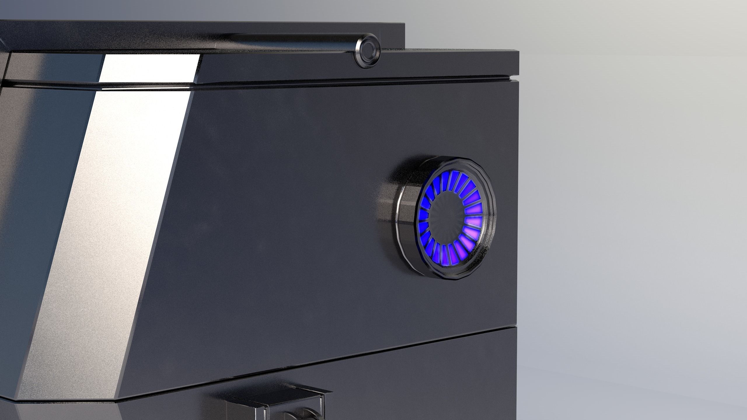 Crate SciFi - PBR Asset Low-poly 3D model Low-poly 3D model_5