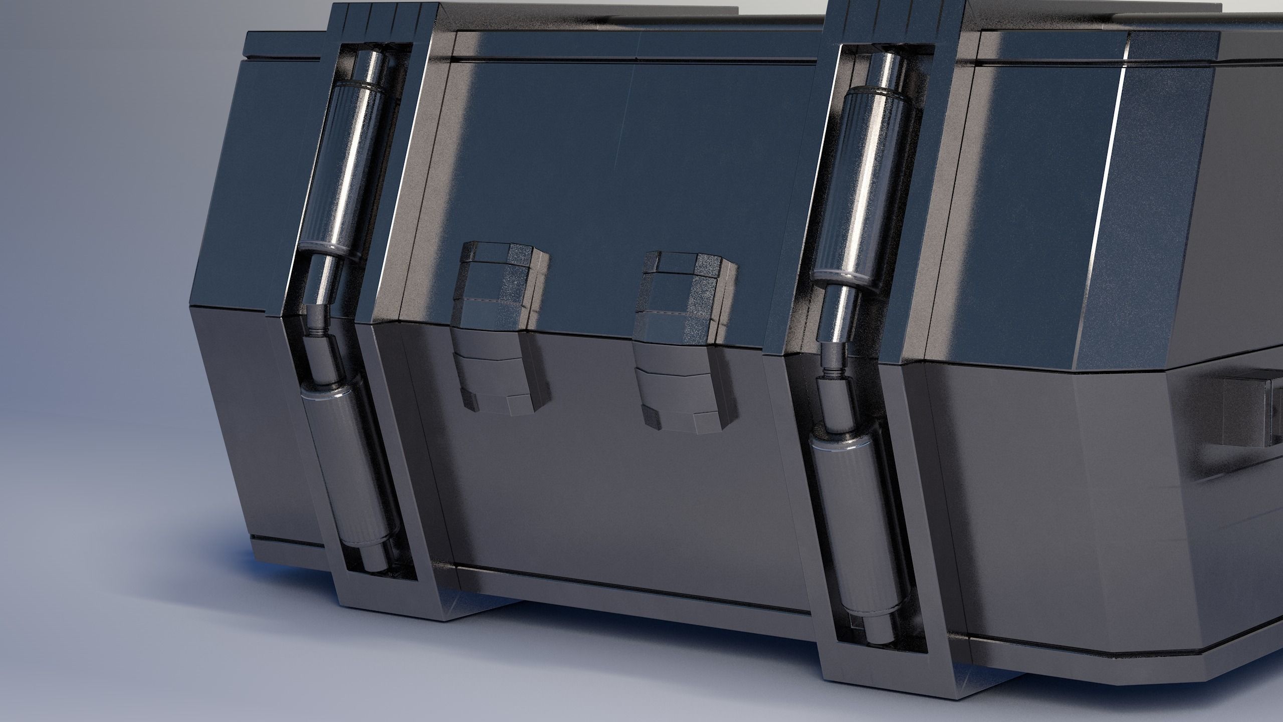 Crate SciFi - PBR Asset Low-poly 3D model Low-poly 3D model_3
