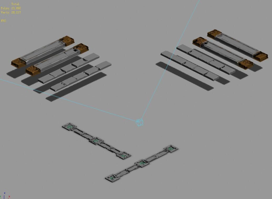 Dungeon - stairs 2 3D model_2