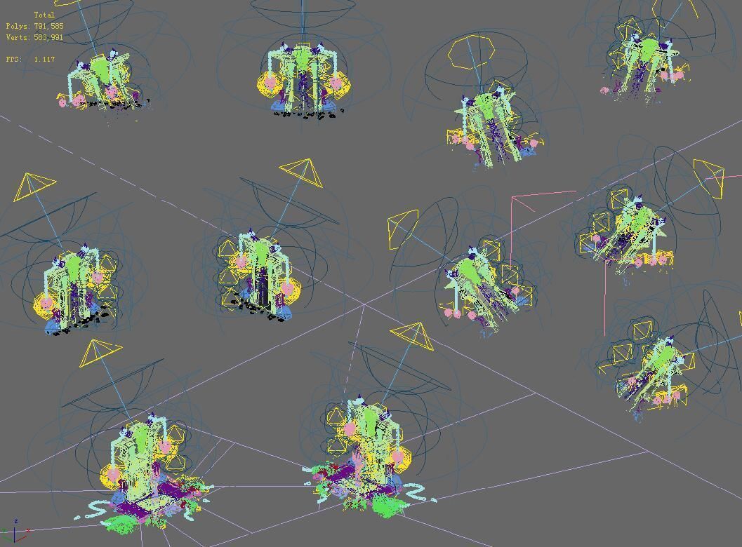 Underground city - tombstone 3D model_3