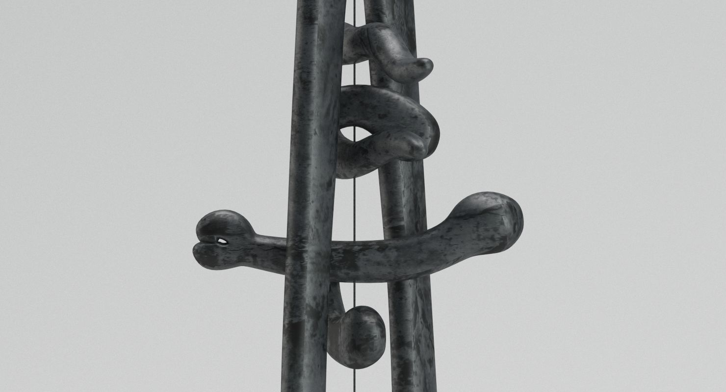 Isamu Noguchi Sculpture 3D model_1