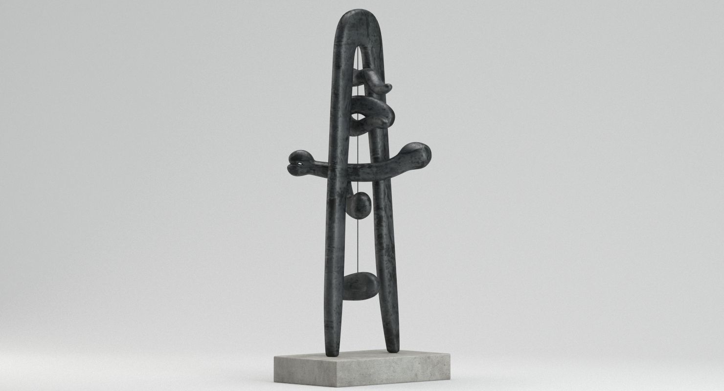 Isamu Noguchi Sculpture 3D model_3