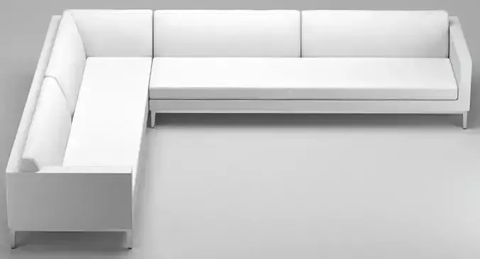 Italia Shelter Arm Fabric ARMLESS SOFA 3D model