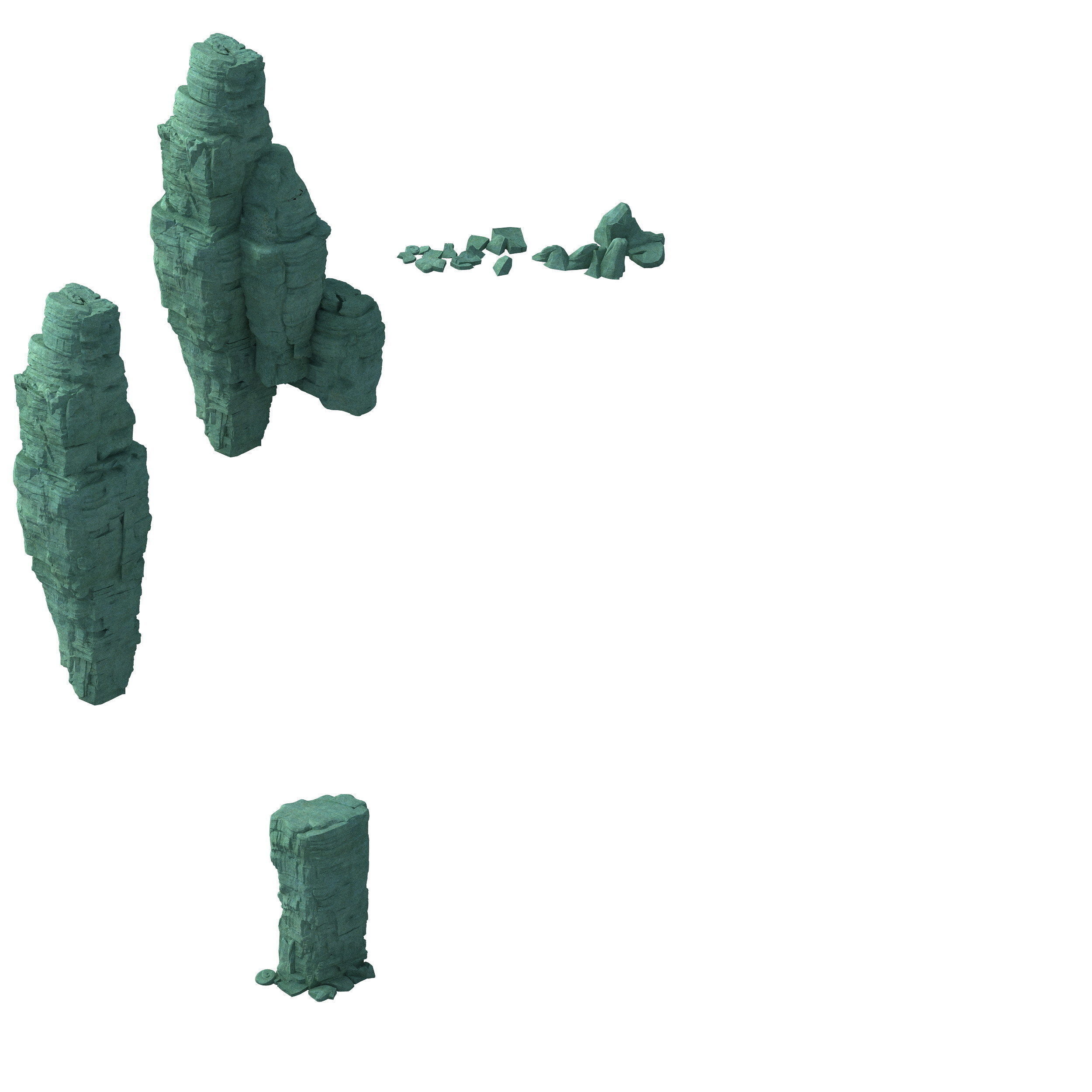 Terrain - Stone 03 3D model_1