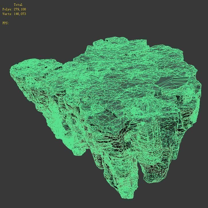 Terrain - Stone 04 3D model_4