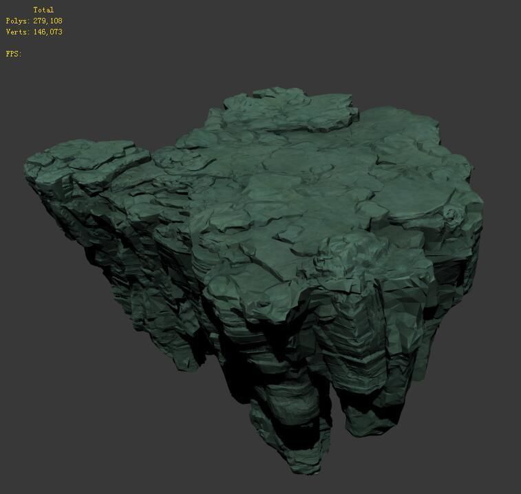 Terrain - Stone 04 3D model_3