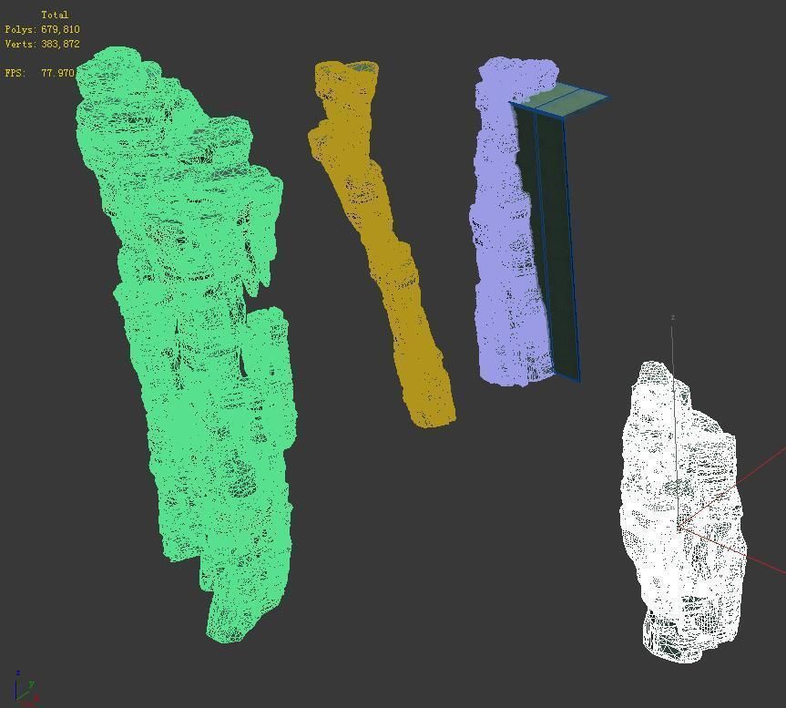 Terrain - Stone 08 3D model_5