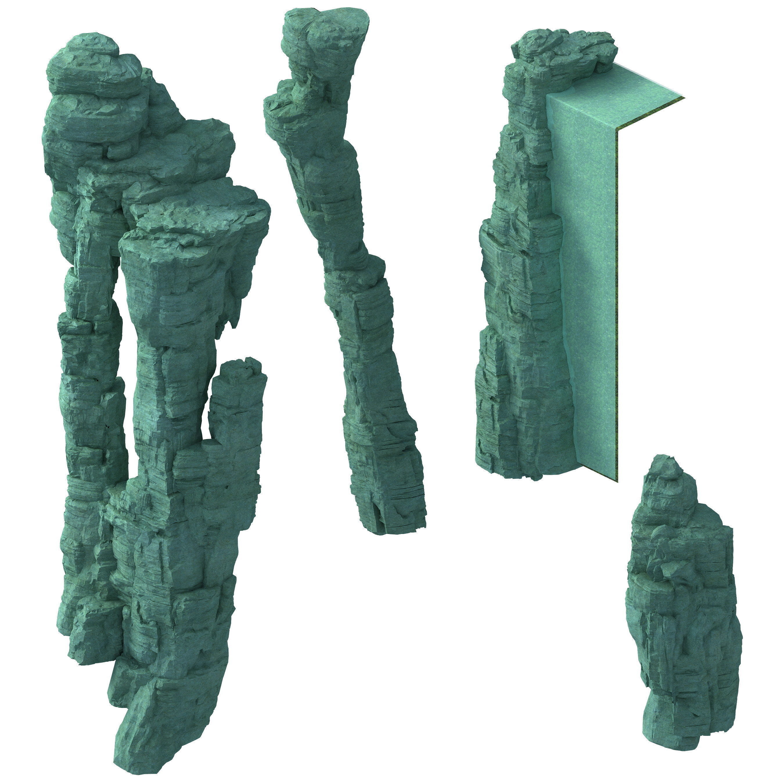 Terrain - Stone 08 3D model_1