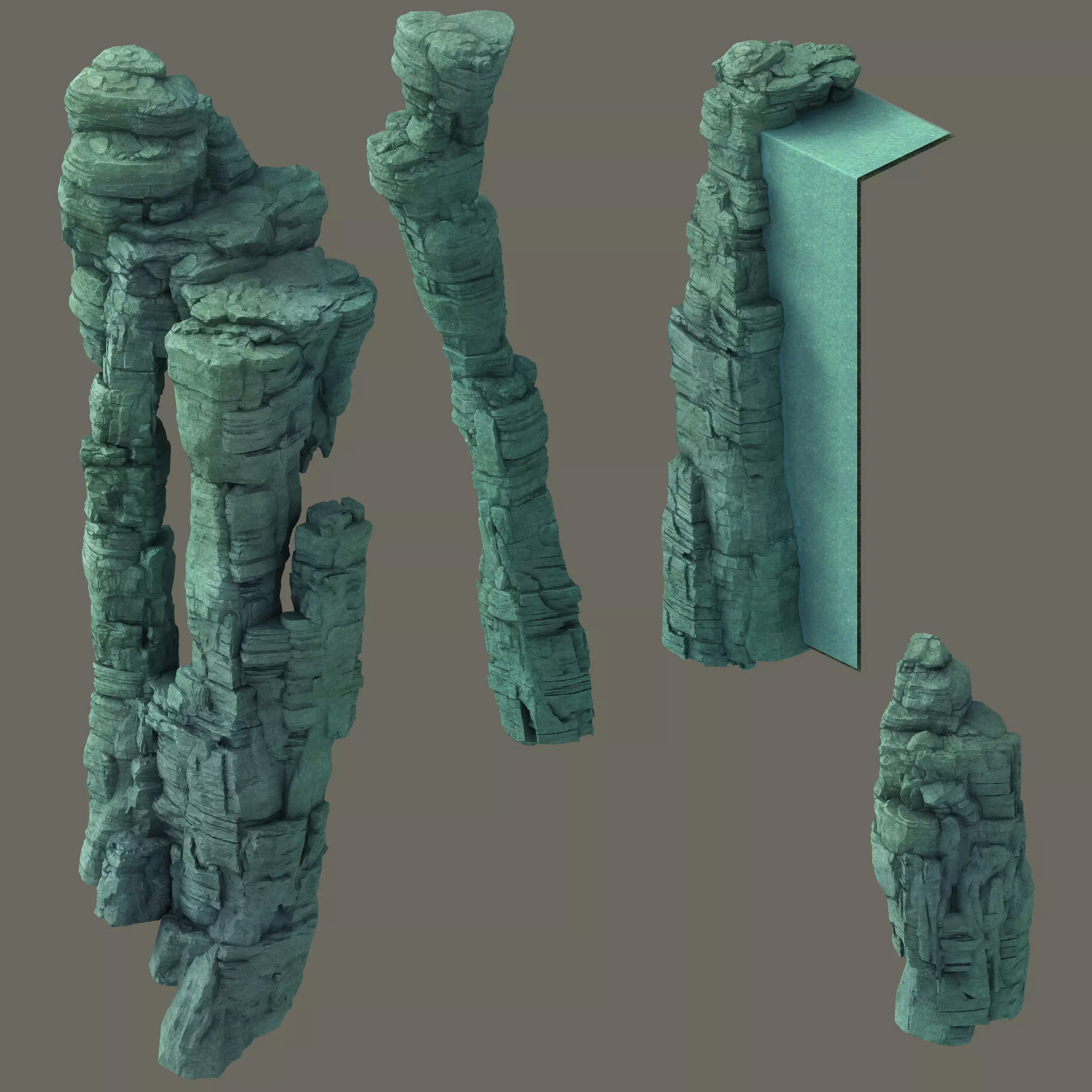 Terrain - Stone 08 3D model_0