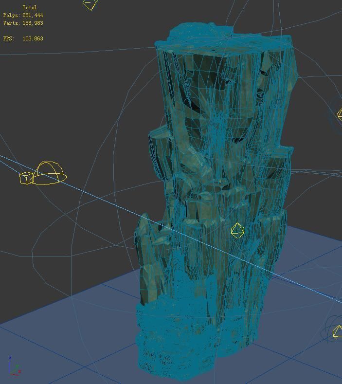 Terrain - Stone 12 3D model_4