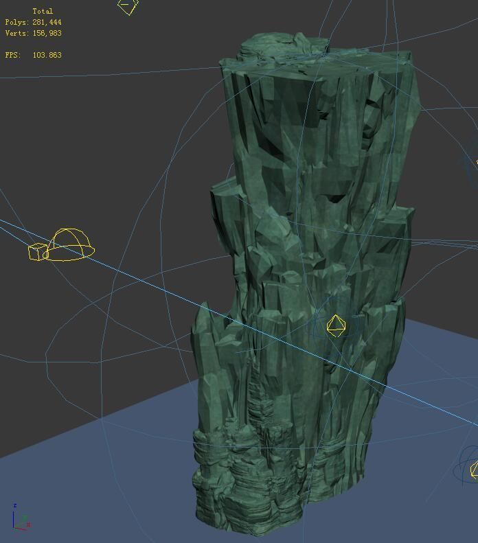 Terrain - Stone 12 3D model_3