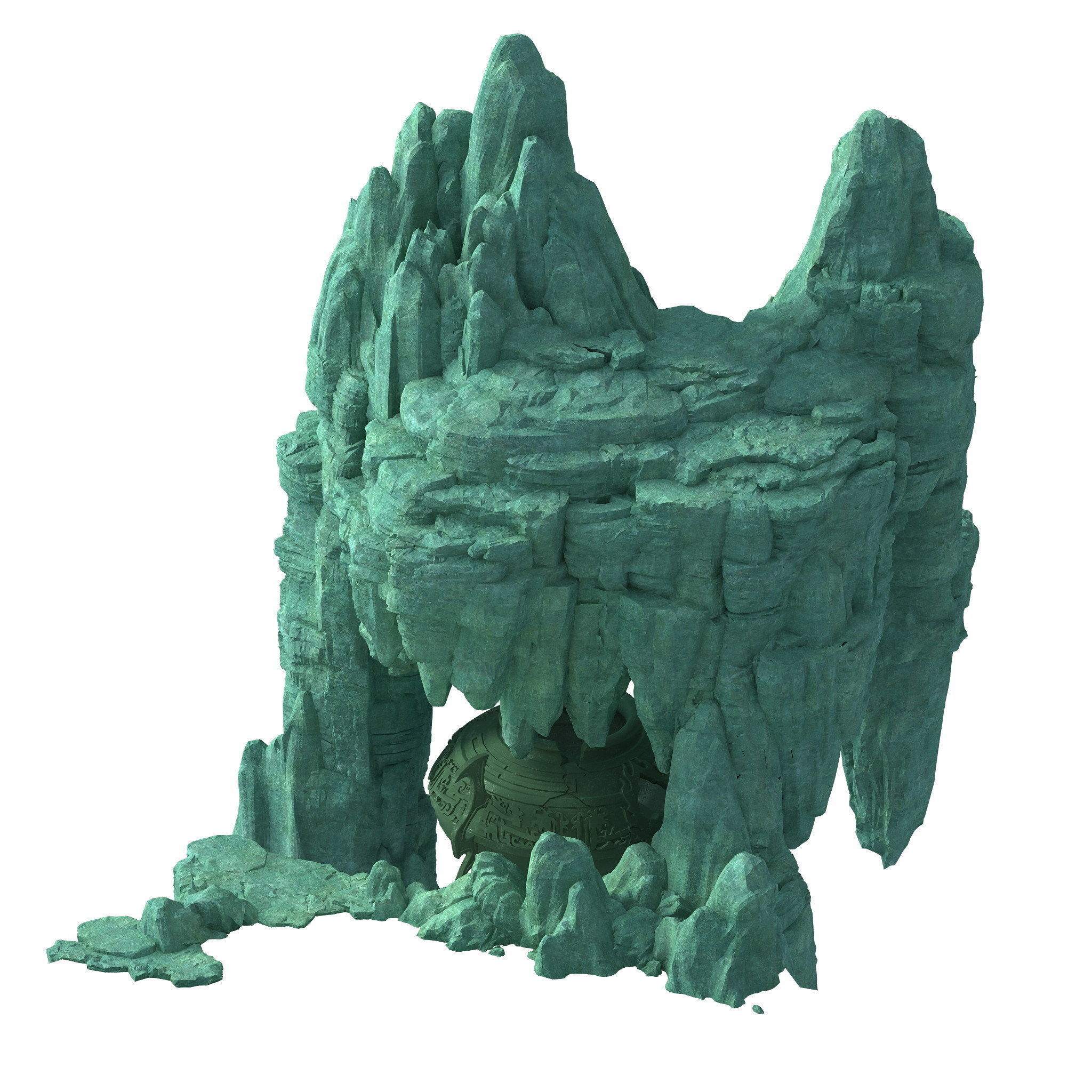 Terrain - Stone 14 3D model_1