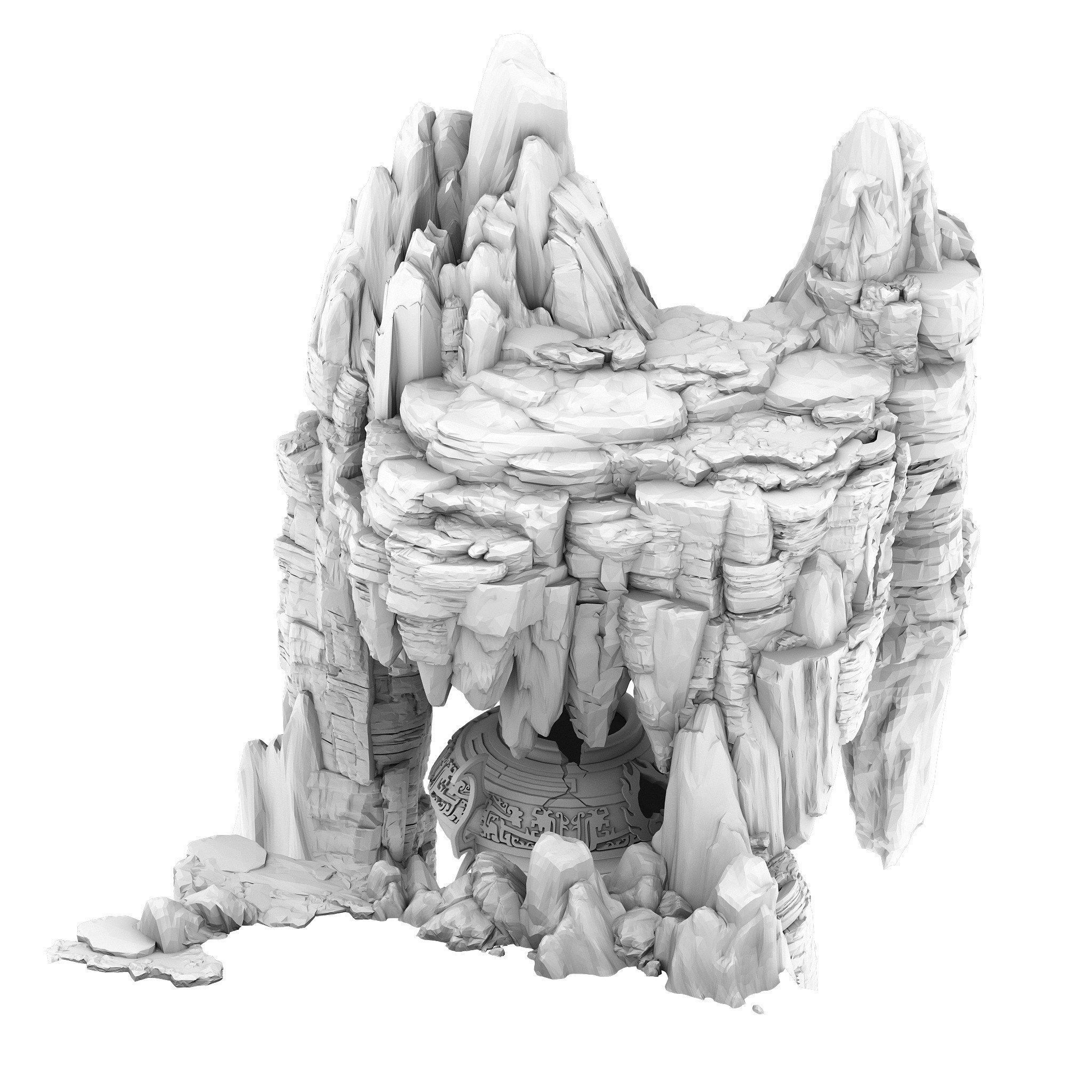 Terrain - Stone 14 3D model_2