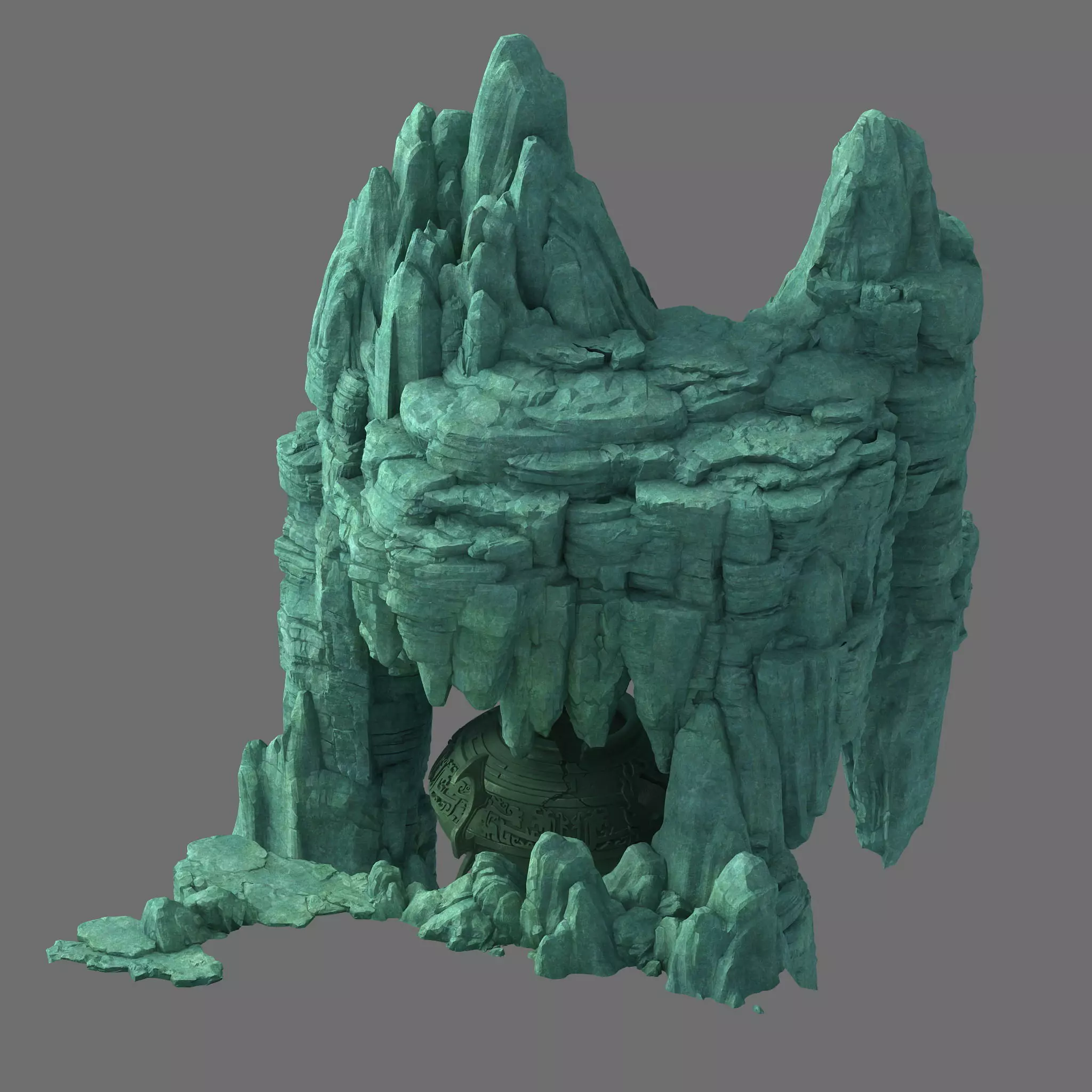 Terrain - Stone 14 3D model_0