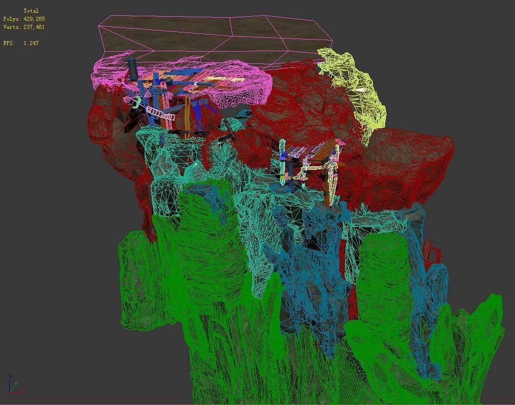 Terrain - Stone Road 03 3D model_5