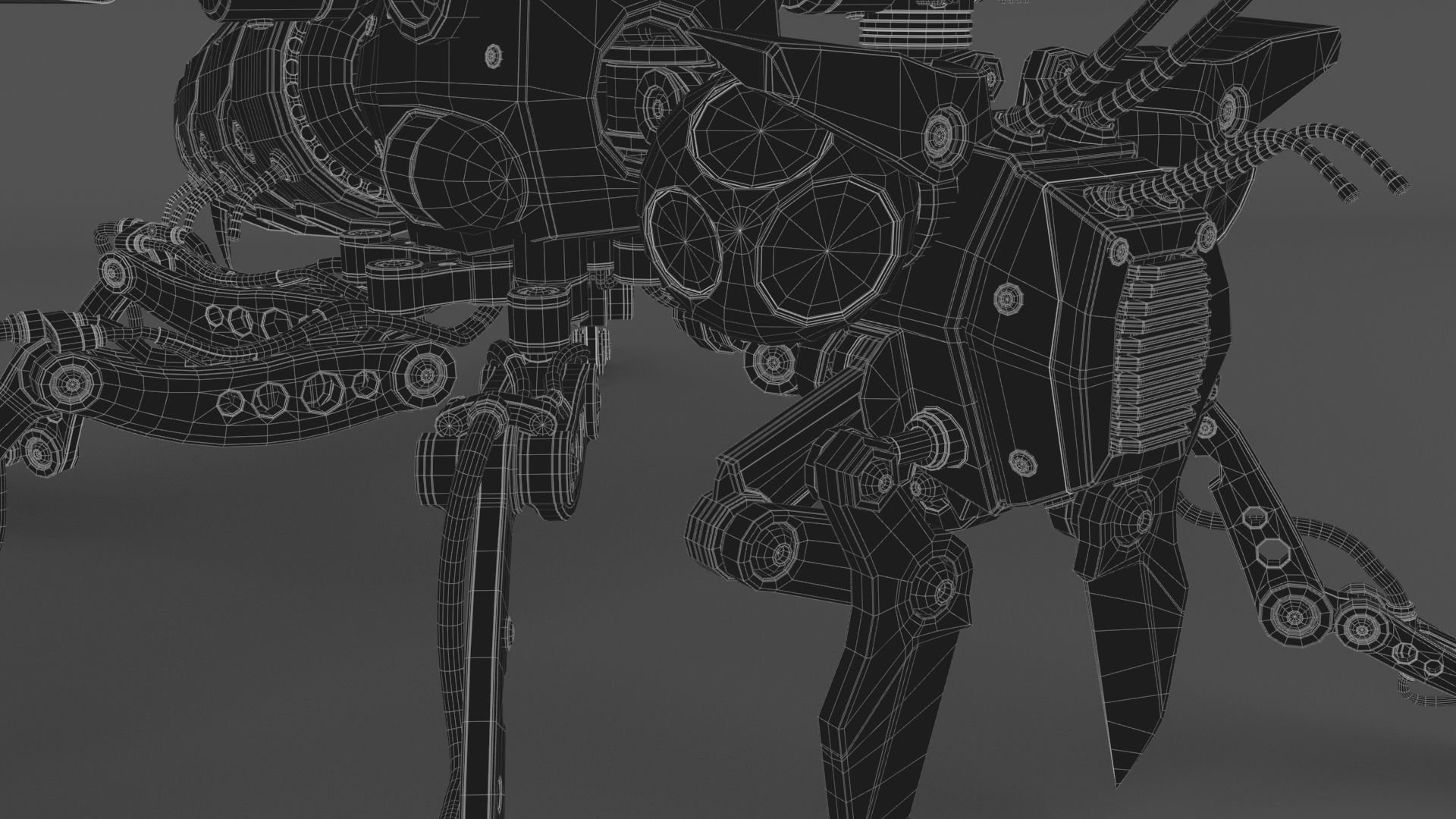 Robot wasp 3D model_9