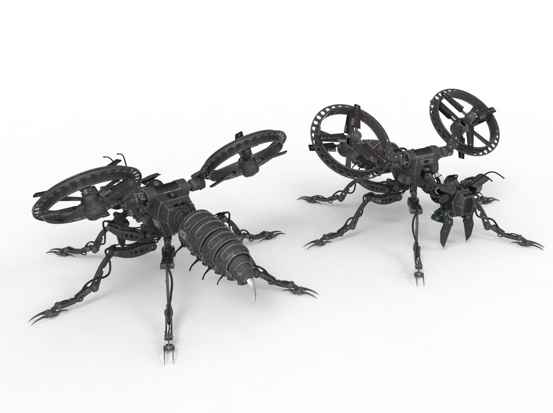 Robot wasp 3D model_18