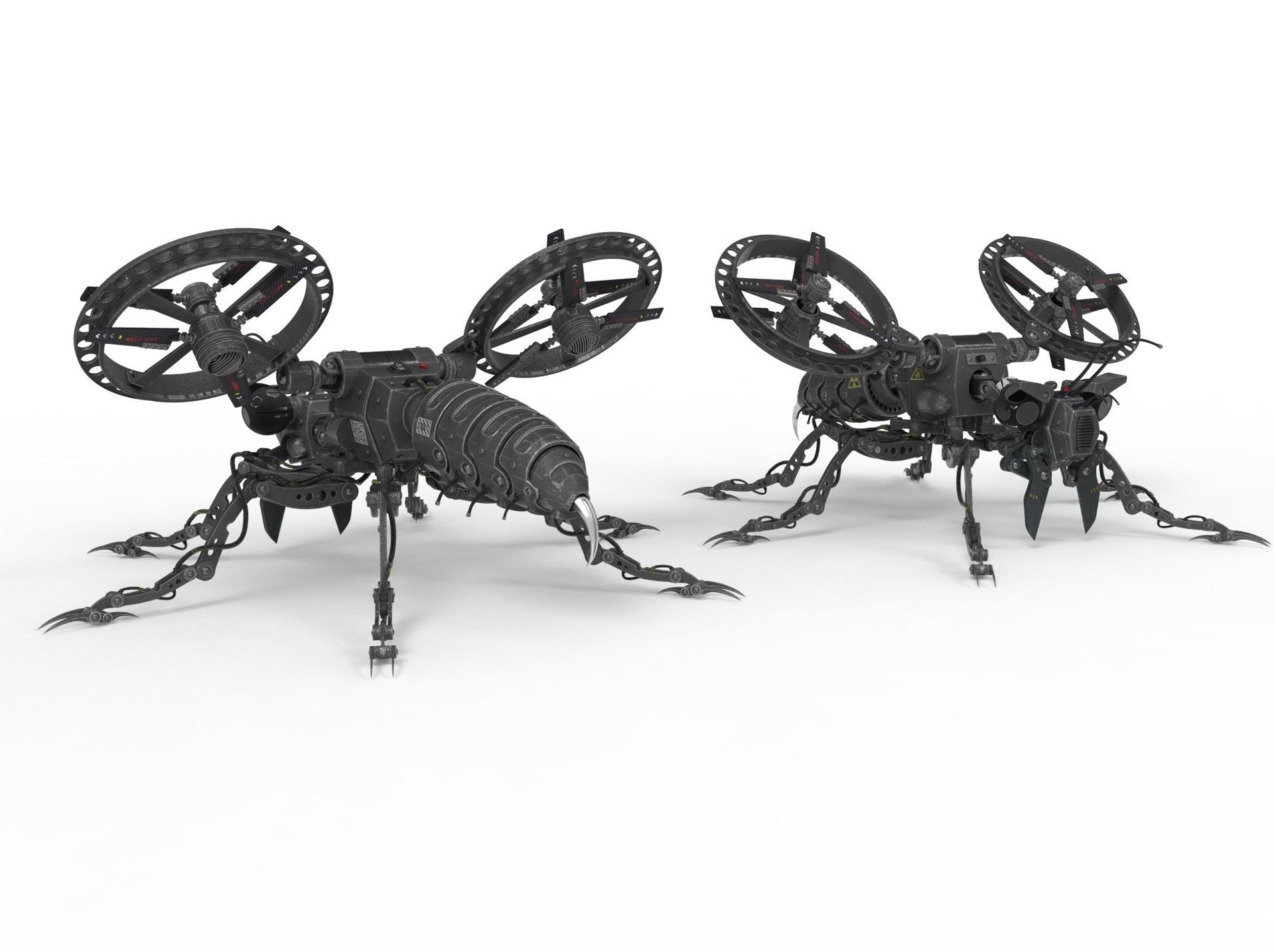 Robot wasp 3D model_17