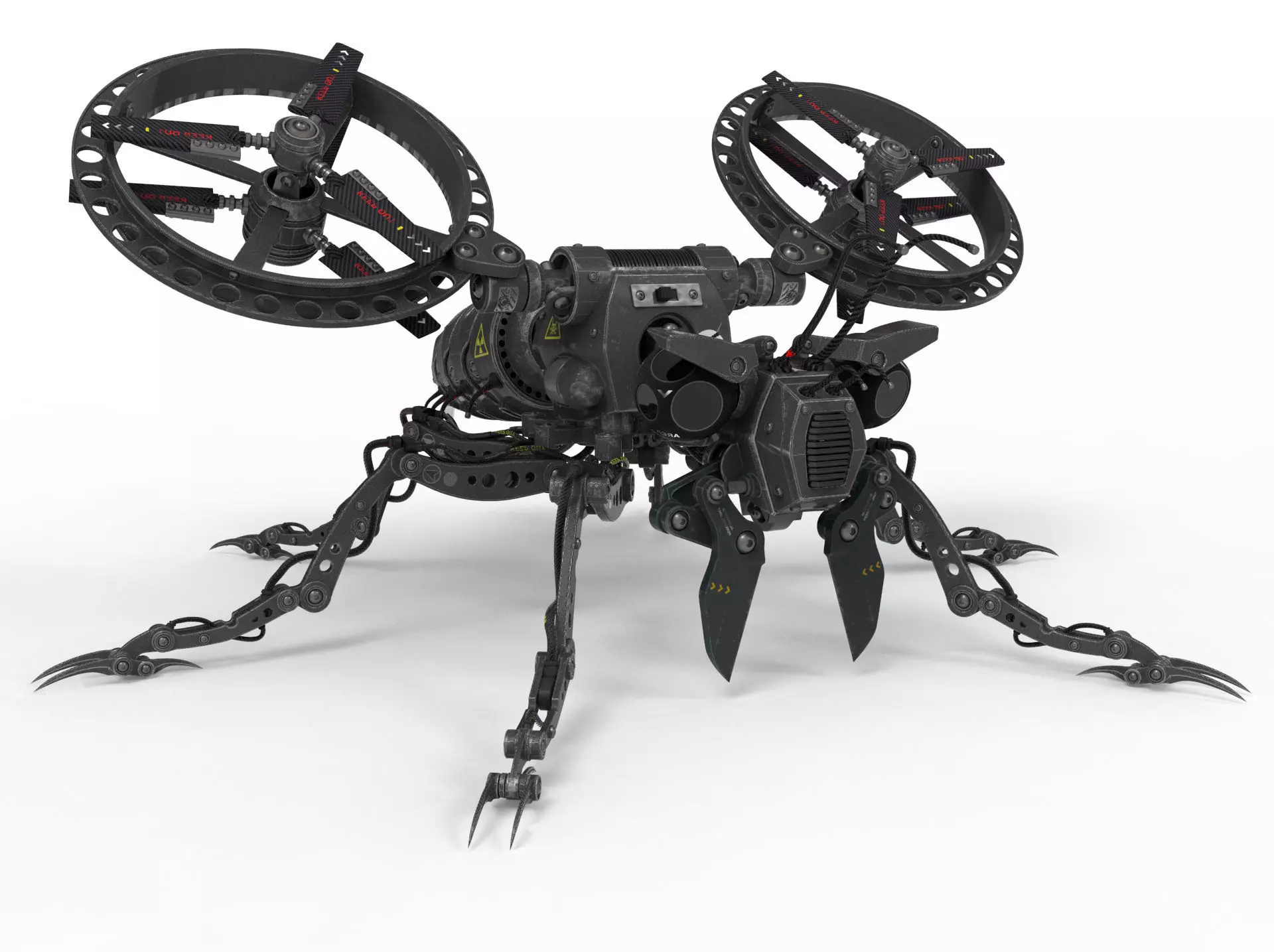 Robot wasp 3D model_0