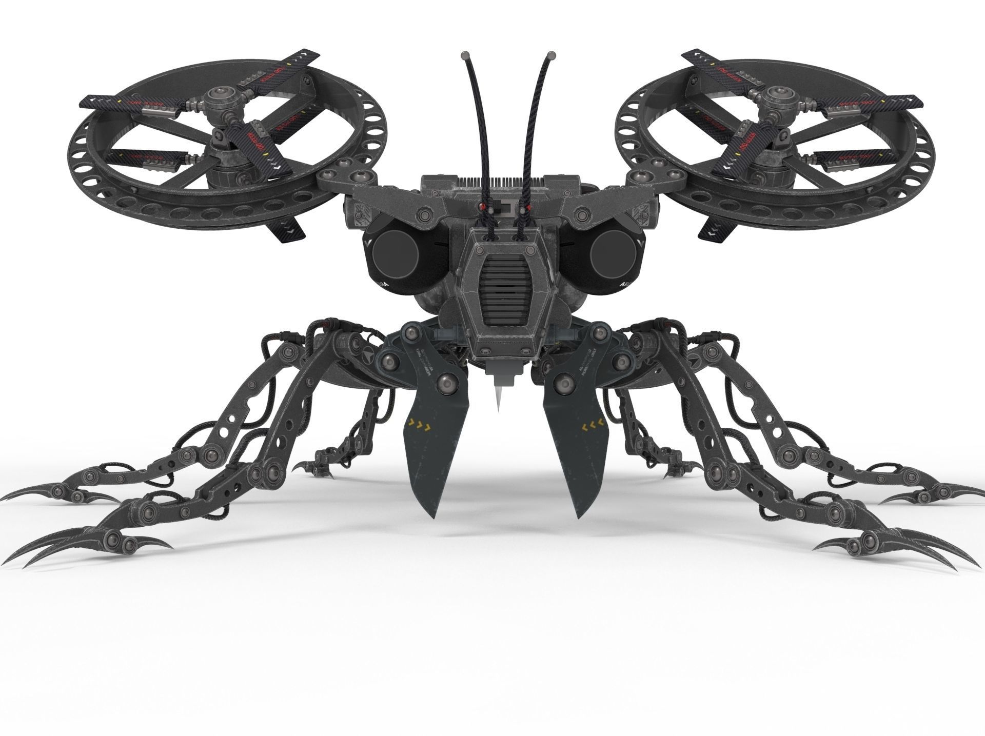 Robot wasp 3D model_3