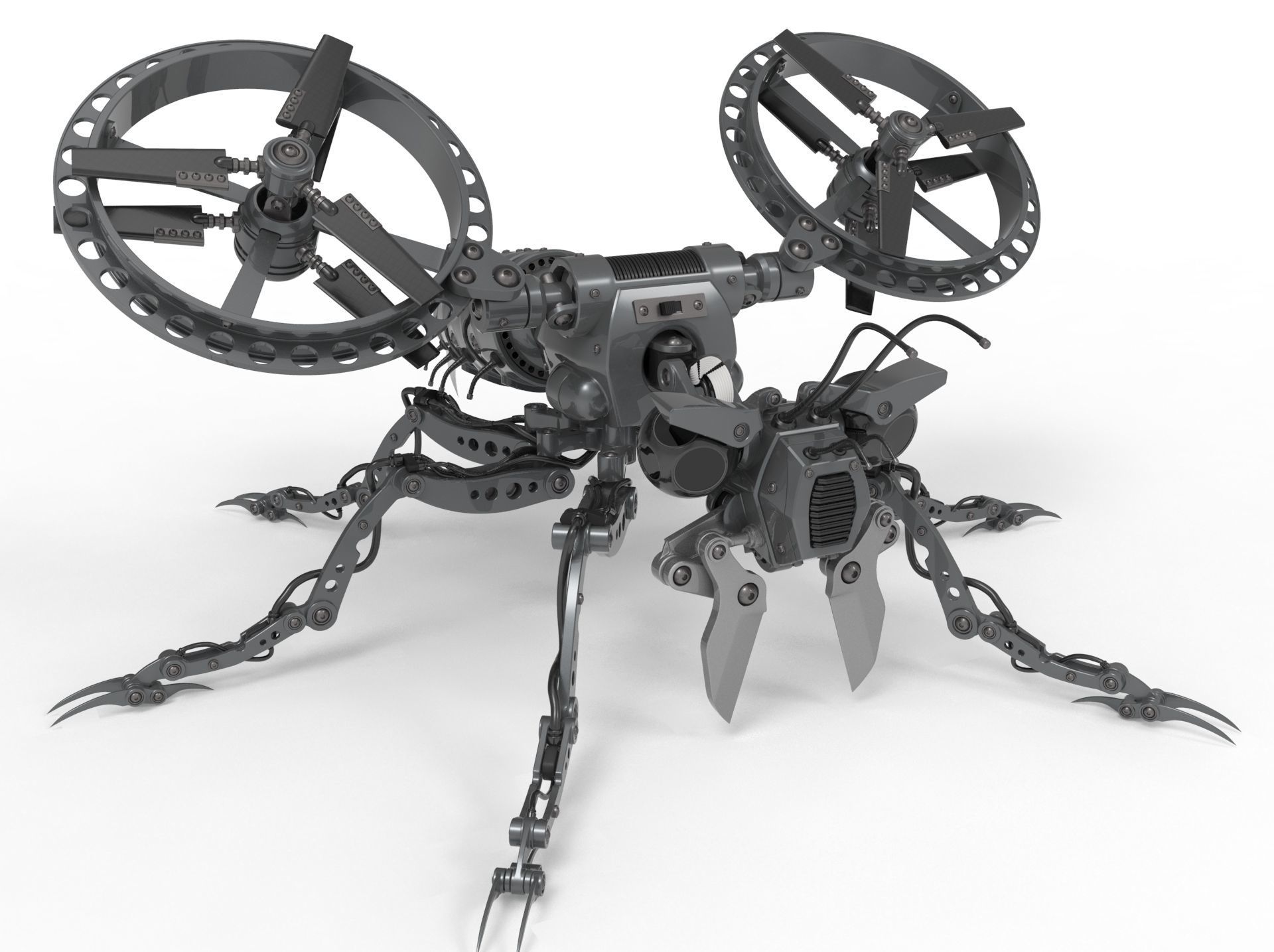 Robot wasp 3D model_20