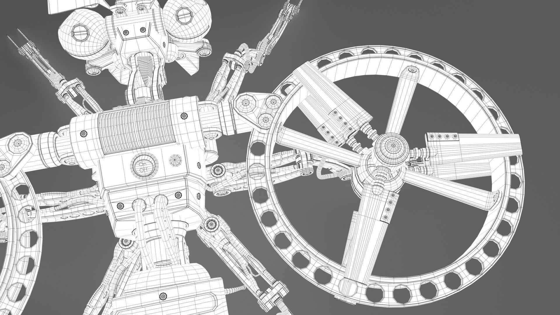 Robot wasp 3D model_11