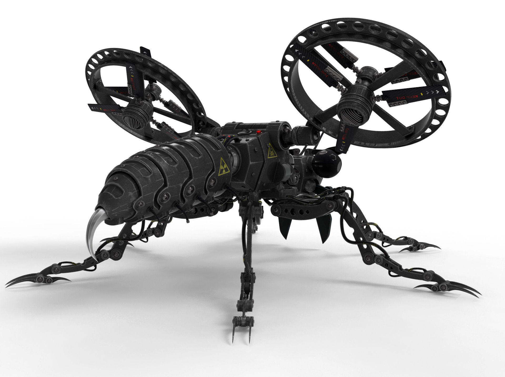 Robot wasp 3D model_1