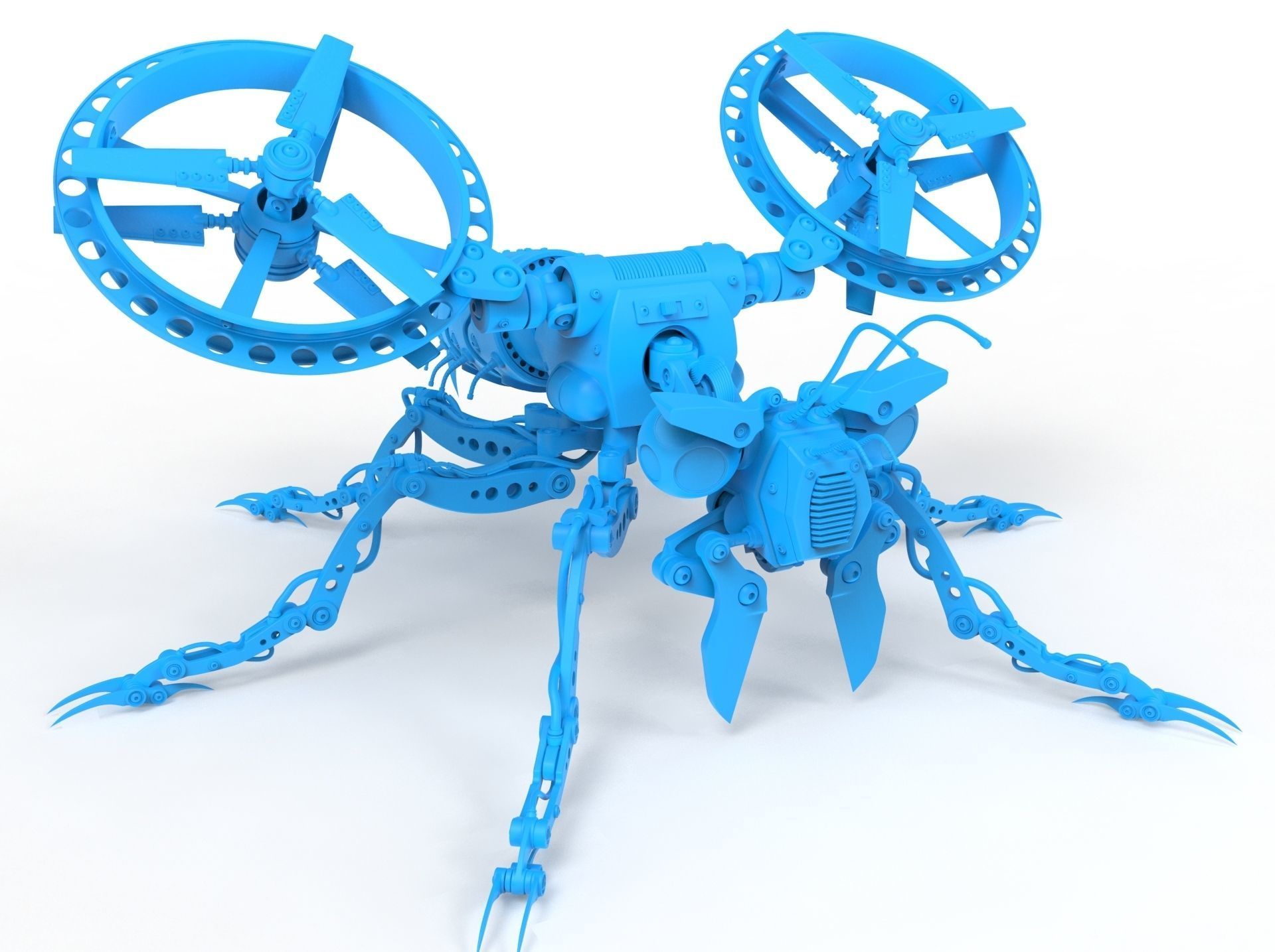 Robot wasp 3D model_21