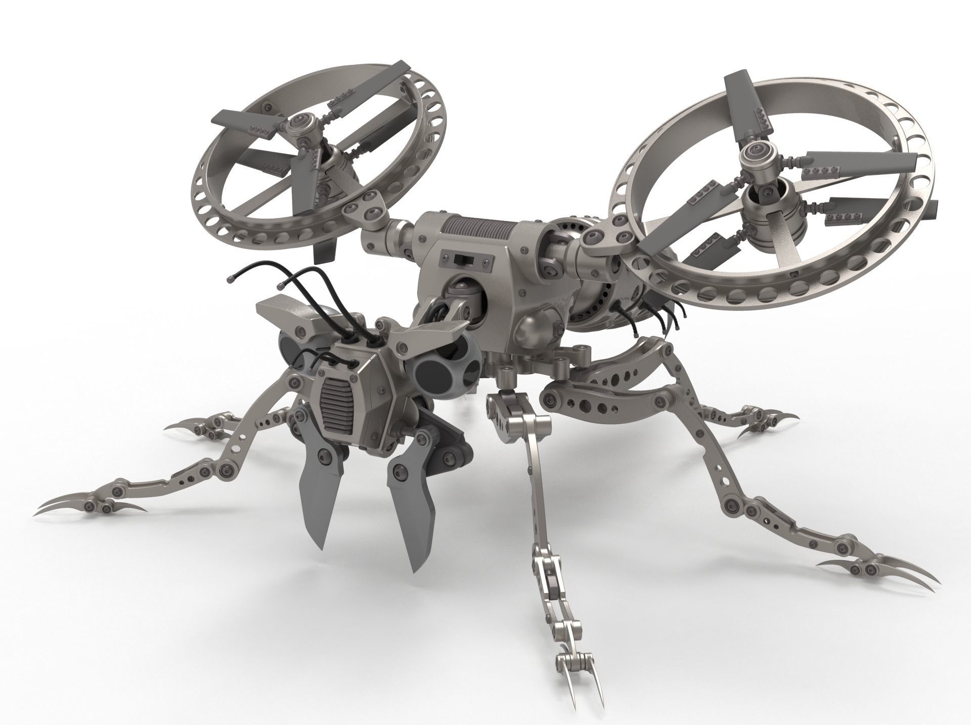 Robot wasp 3D model_13