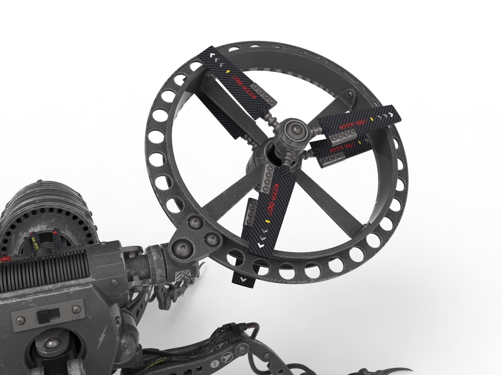 Robot wasp 3D model_15