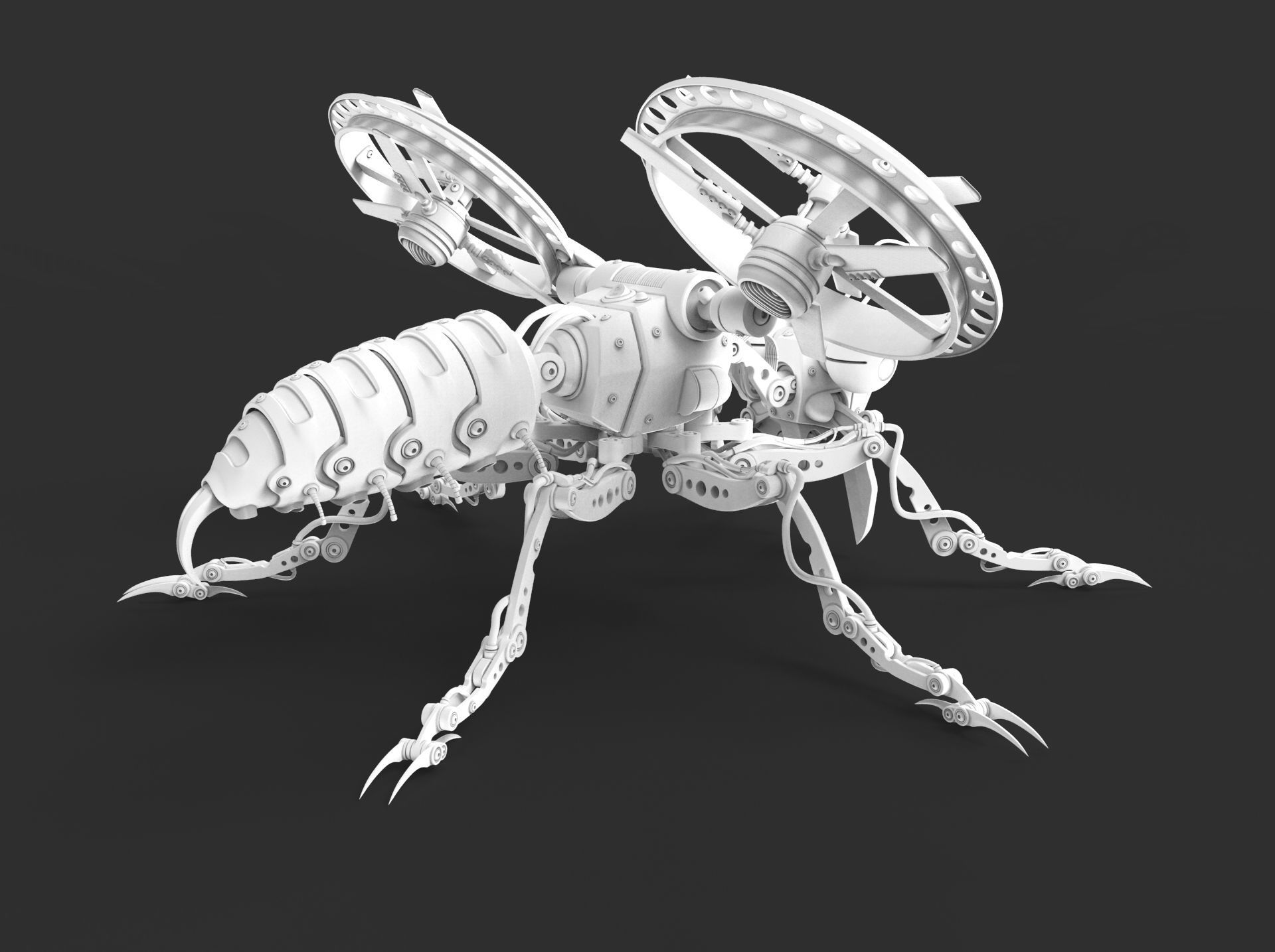 Robot wasp 3D model_28