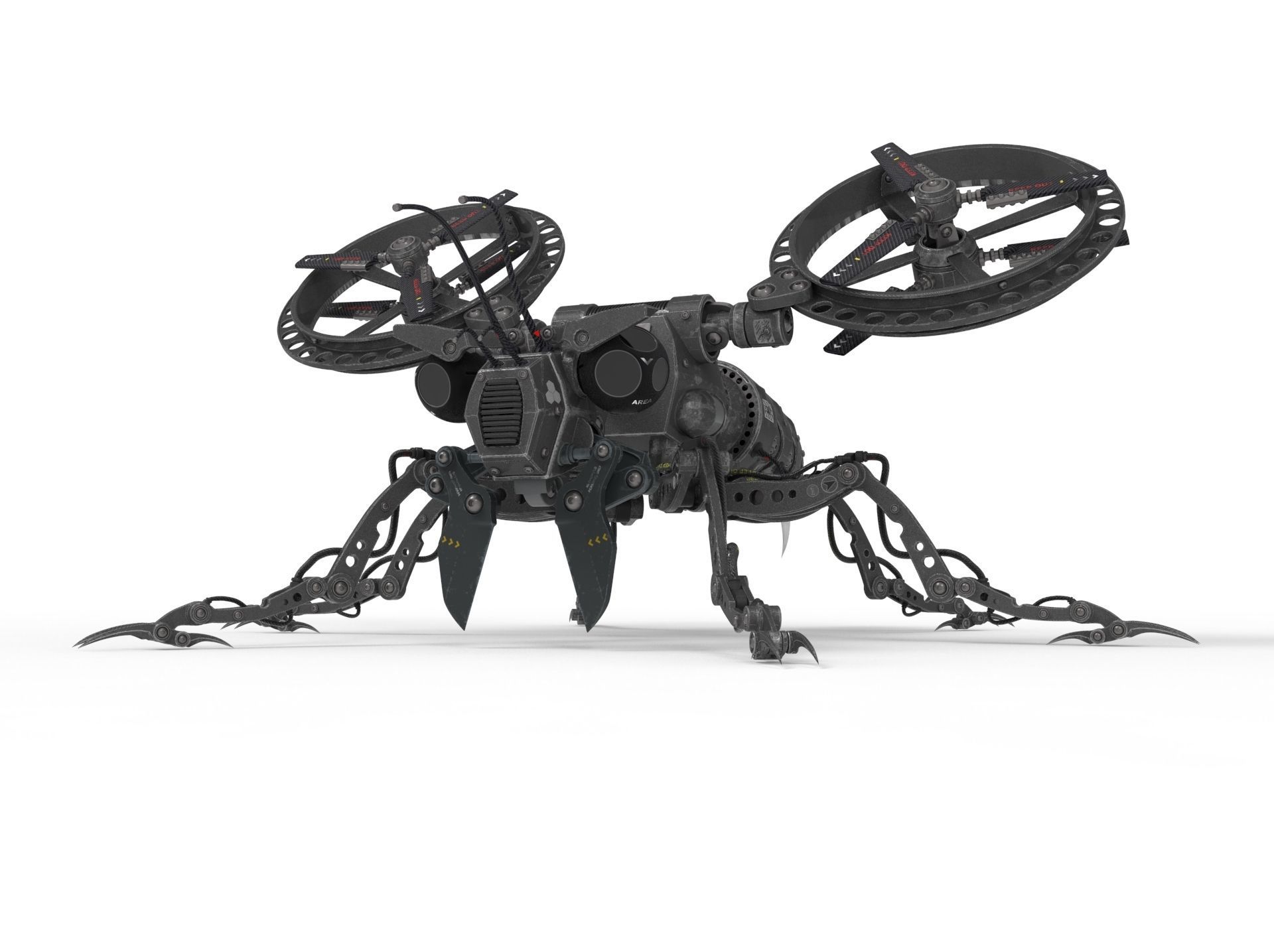 Robot wasp 3D model_16
