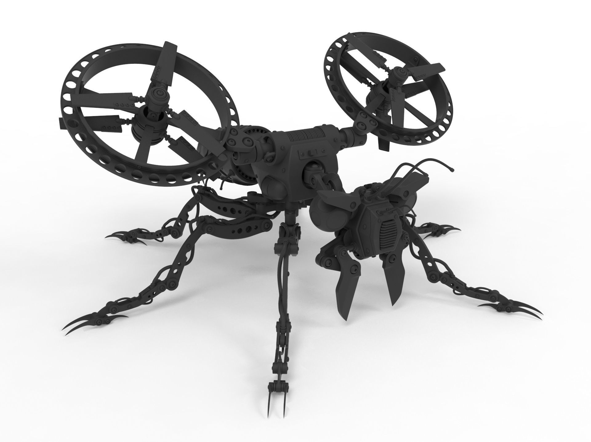Robot wasp 3D model_27