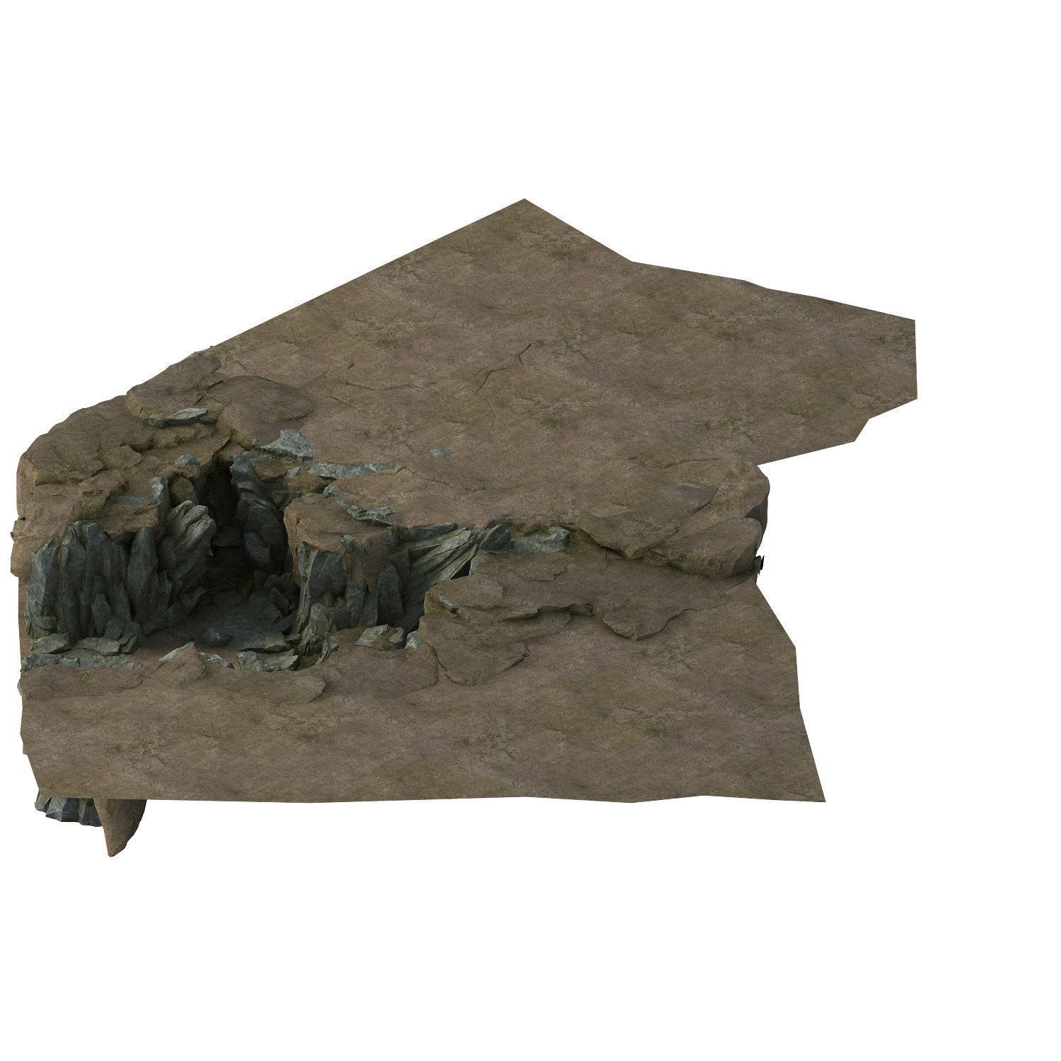Terrain - Stone Road 04 3D model_1